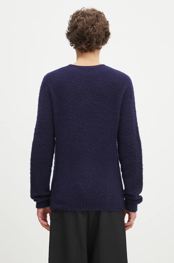 Ρούχα Μάλλινο πουλόβερ Norse Projects Birnir Brushed Lambswool N45.0520.7004 σκούρο μπλε