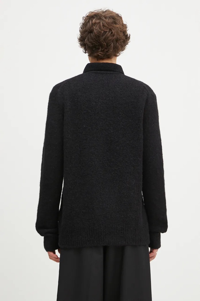 Oblačila Volnen pulover Norse Projects Rasmus Relaxed Brushed Polo N45.0614.9999 črna