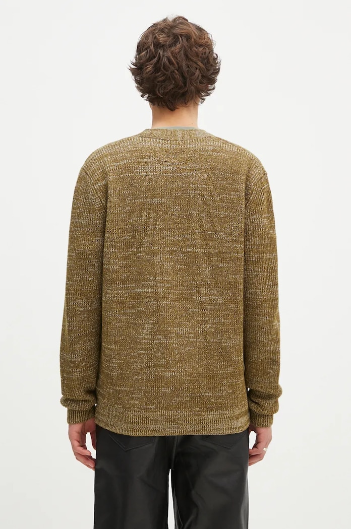Ρούχα Μάλλινη ζακέτα Norse Projects Loki Wool Cotton Rib Cardigan N45.0618.8096 πράσινο