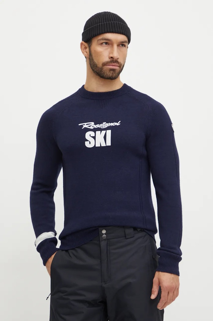 Svetr Rossignol Signature kulatý námořnická modř RLMMO11