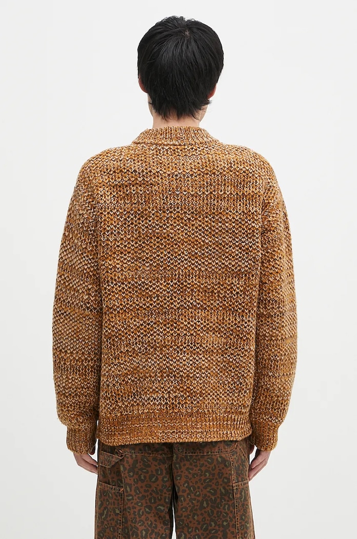 Îmbrăcăminte Drôle de Monsieur pulover de lână La Maille D tressE E.PO154.WO018.BN maro