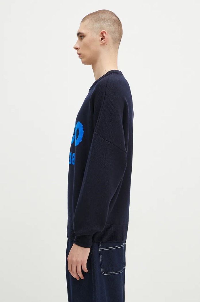 Вовняний светр 032C ''Selfie'' Sweater F24.URK.1511.300 темно-синій AW24