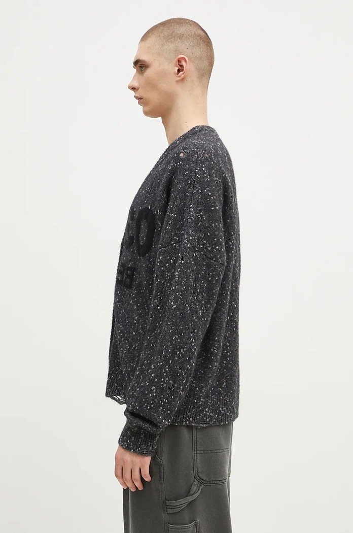 Кардиган з домішкою вовни 032C ''Selfie'' Cardigan F24.URK.1611.400 сірий AW24