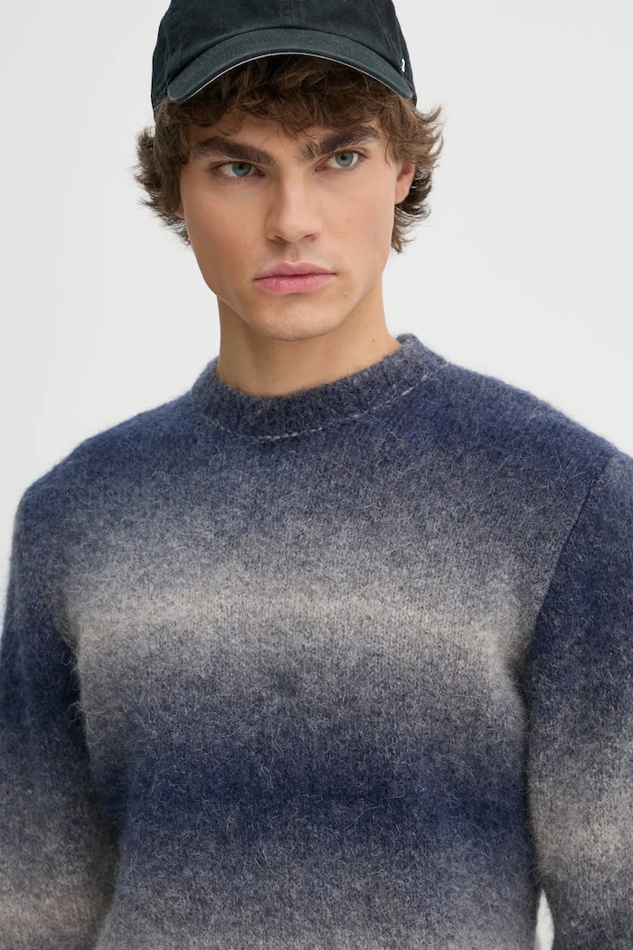 Études Studio sweter wełniany granatowy H24MMKNI603