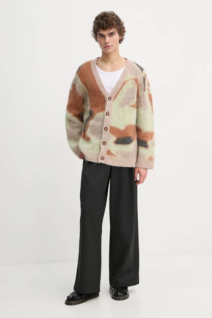 Μάλλινη ζακέτα Nanushka NESSIN NM24FWSW01017 μπεζ AW24