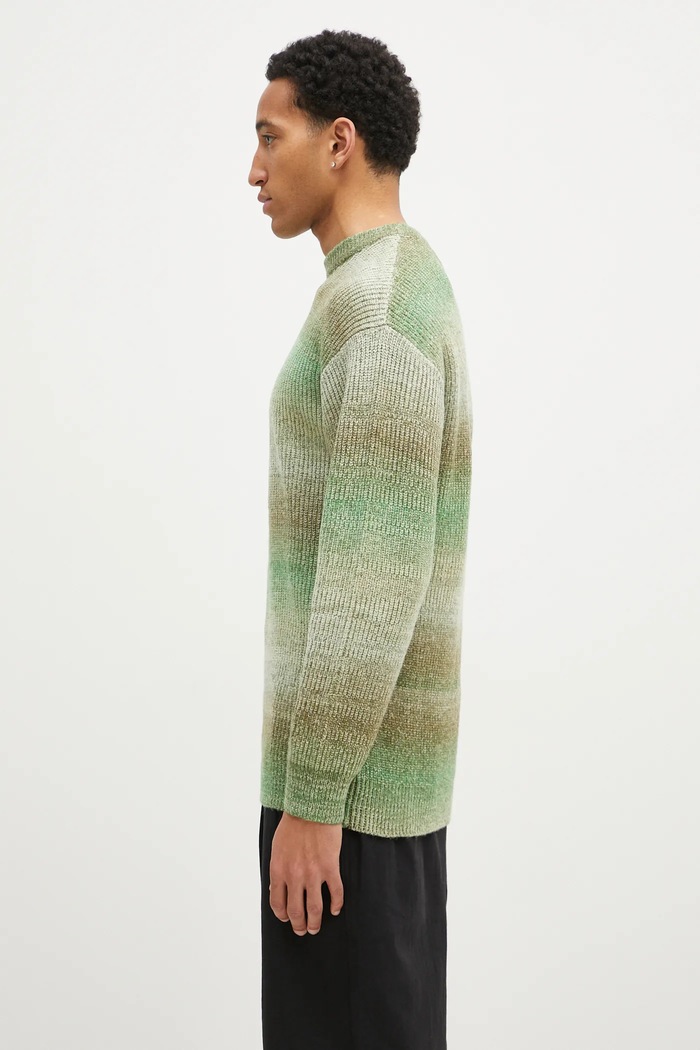 Butter Goods pulover Beams Knit Sweater BG243301 verde AW24