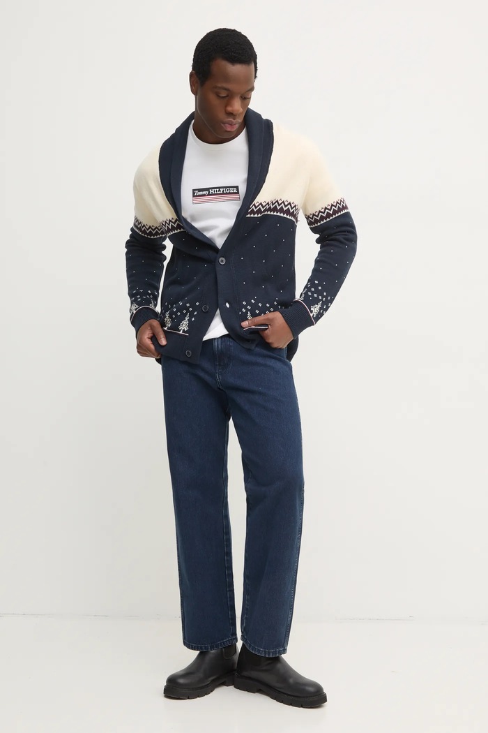 Lindbergh Kardigan Lindbergh 30.805059.NAVY námořnická modř AW24