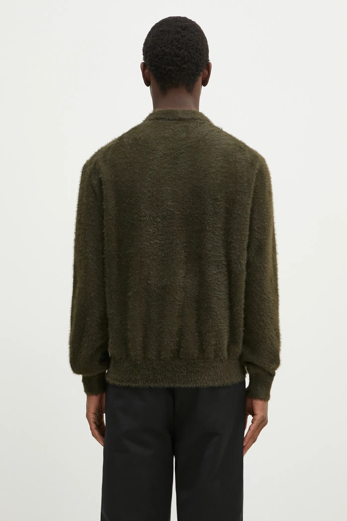 Ρούχα Πουλόβερ thisisneverthat SCT-Logo Shaggy Knit Polo TN243KKNPK08 πράσινο