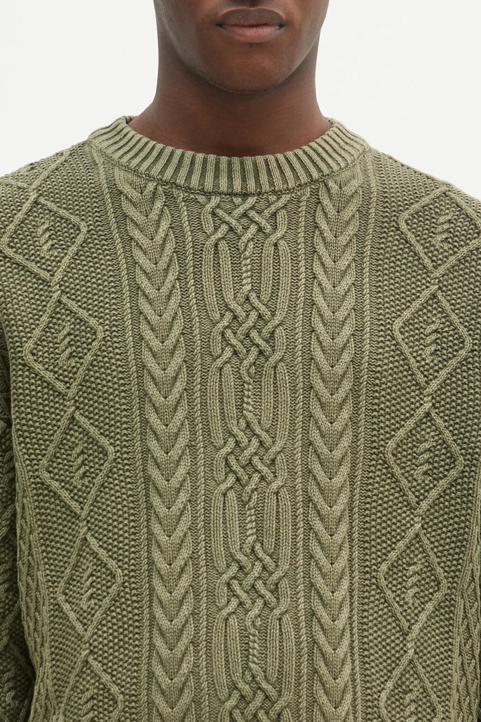 NEIGHBORHOOD cotton jumper green 24213NH.KNM01