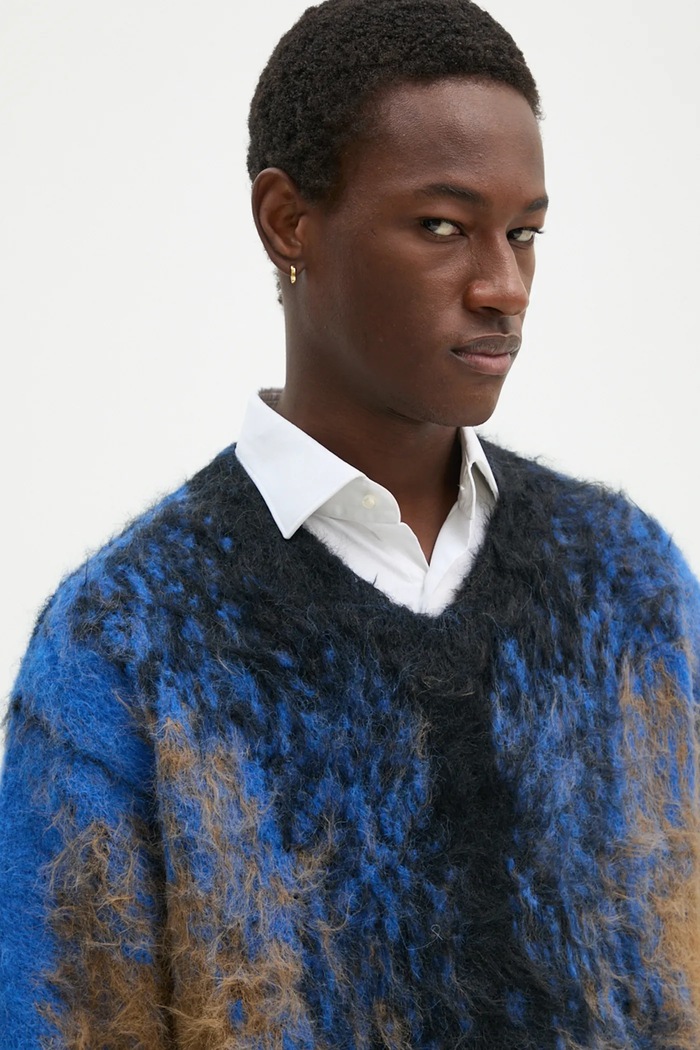 Y/Project wool blend jumper HAIRY GRADIENT SWEATER 206SW012