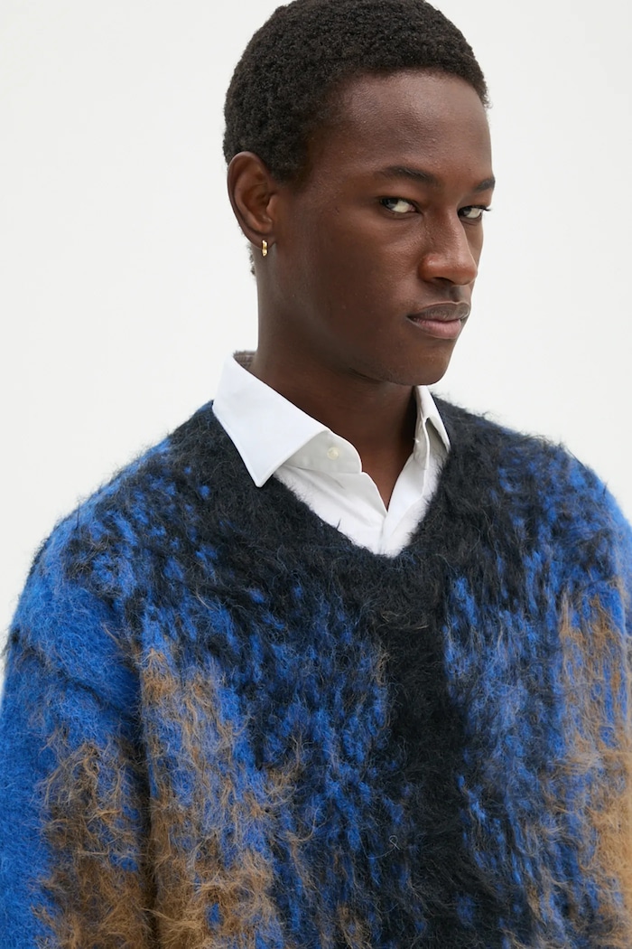 Y/Project wool blend jumper HAIRY GRADIENT SWEATER 206SW012