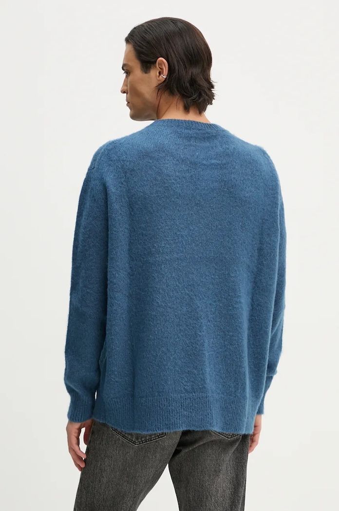 Пуловер с мохер Y/Project PARIS' BEST JACQUARD PULLOVER 206SW001 син