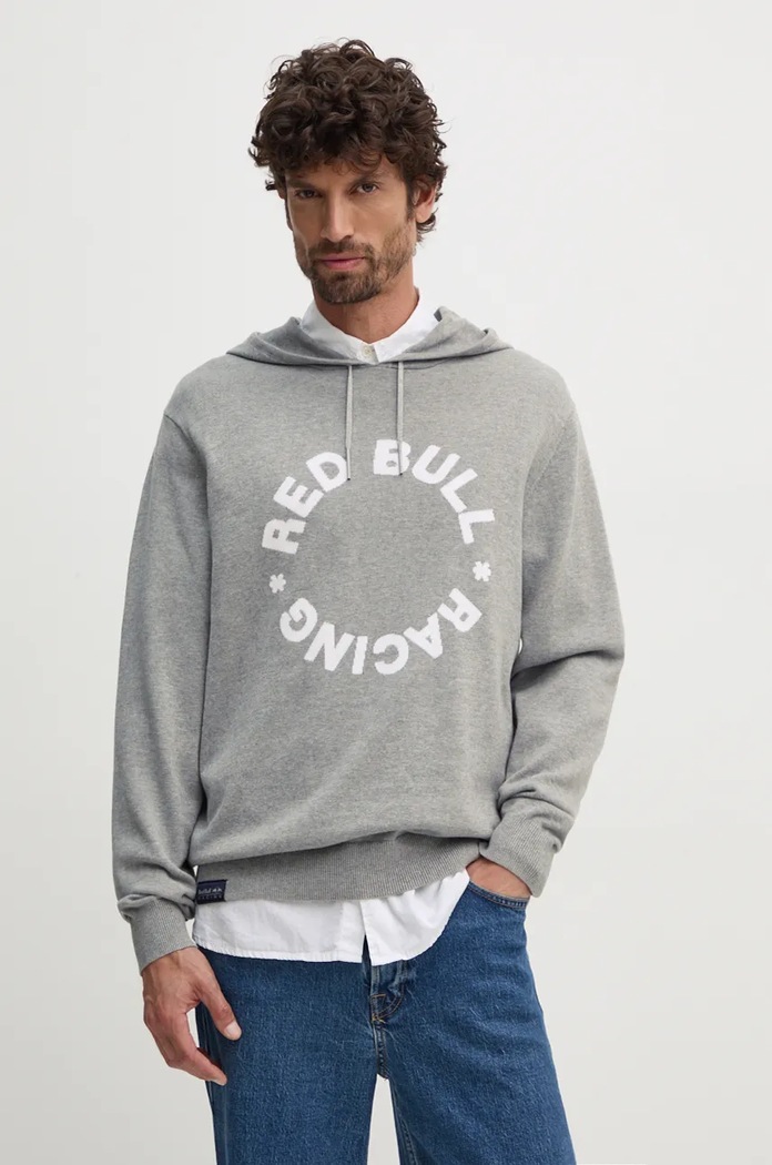 Pamučni pulover Red Bull Racing x Pepe Jeans RU700001 siva AW24