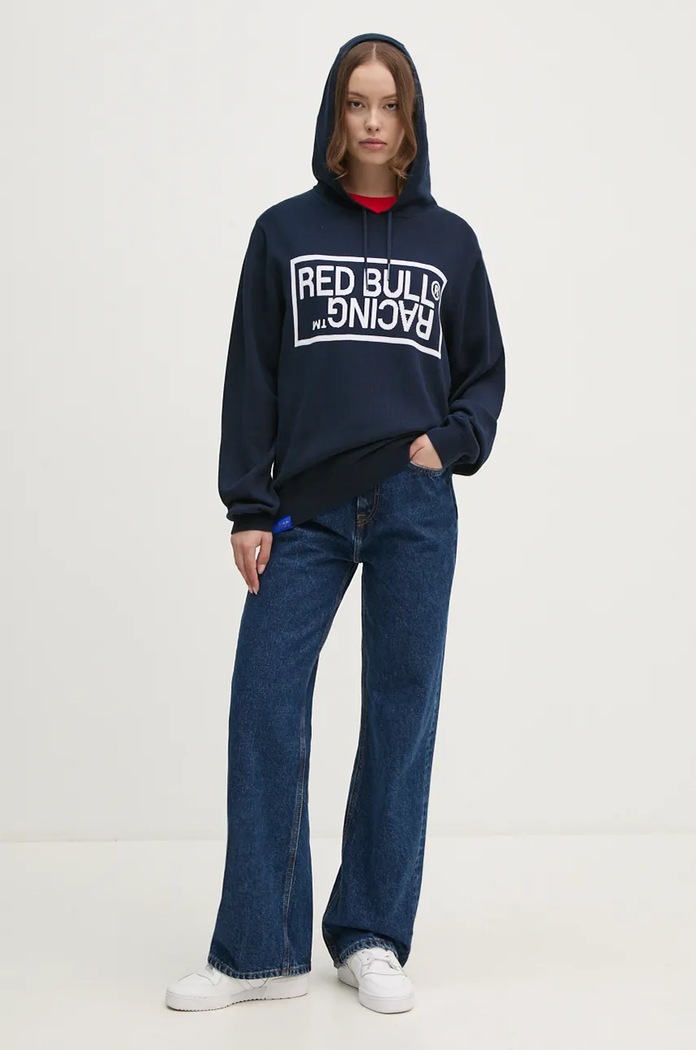 Βαμβακερό πουλόβερ Red Bull Racing x Pepe Jeans RU700003 σκούρο μπλε
