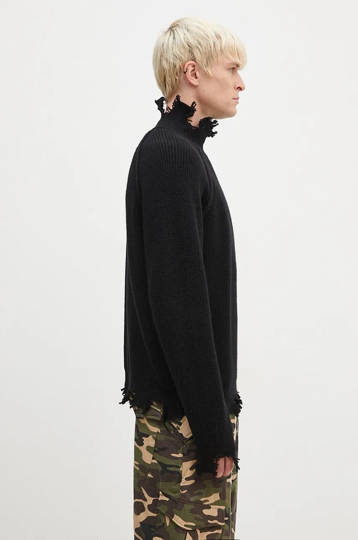 Andersson Bell woolen jumper Roghen Turtle Neck atb1157m black AW24