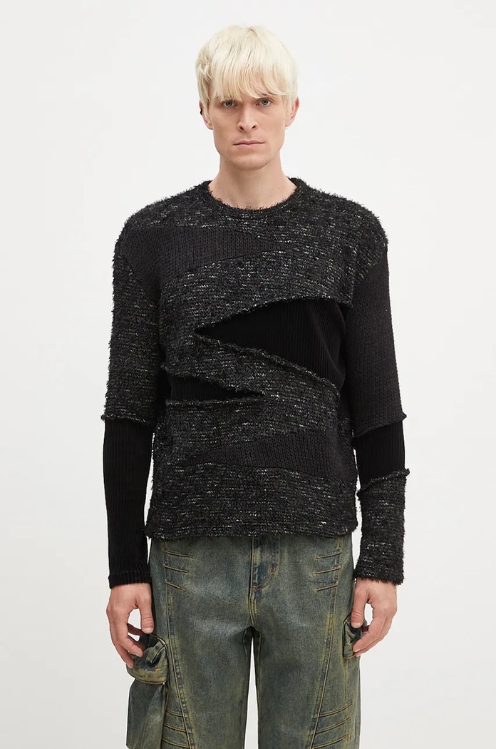 Andersson Bell jumper Ghillie Color Block medium thickness black atb1170m