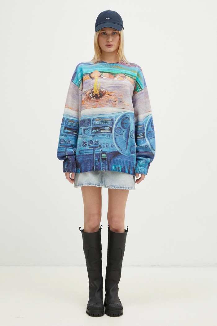 JW Anderson maglione in lana Printed Jumper KW1294.YN0373.835