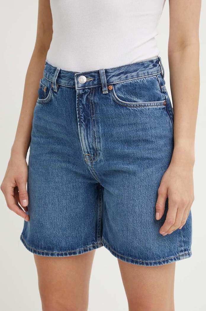 Jeans kratke hlače Samsoe Samsoe SASHELLY Drugo modra F24200011