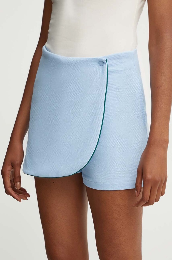 adidas Originals spódnicospodnie bawełniane Skort 80s bawełna niebieski JC6171