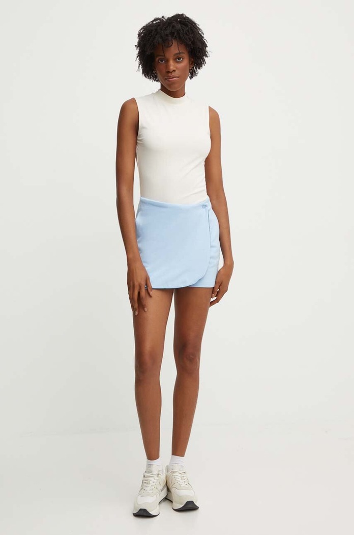 adidas Originals spódnicospodnie bawełniane Skort 80s JC6171 niebieski AW24