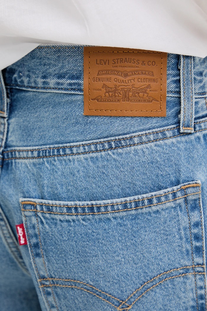 Levi's szorty jeansowe BAGGY DAD niebieski 000MJ