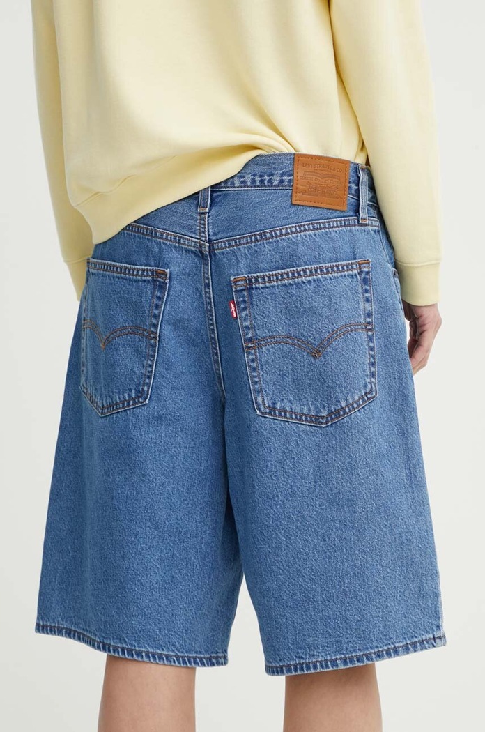 Levi's szorty jeansowe BAGGY DAD 000MJ niebieski AA00