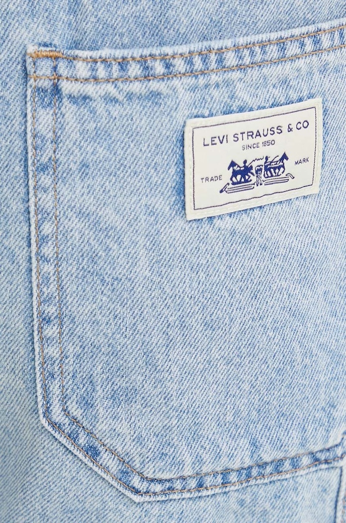 Levi's pantaloncini di jeans CARPENTER SHORT blu A8719