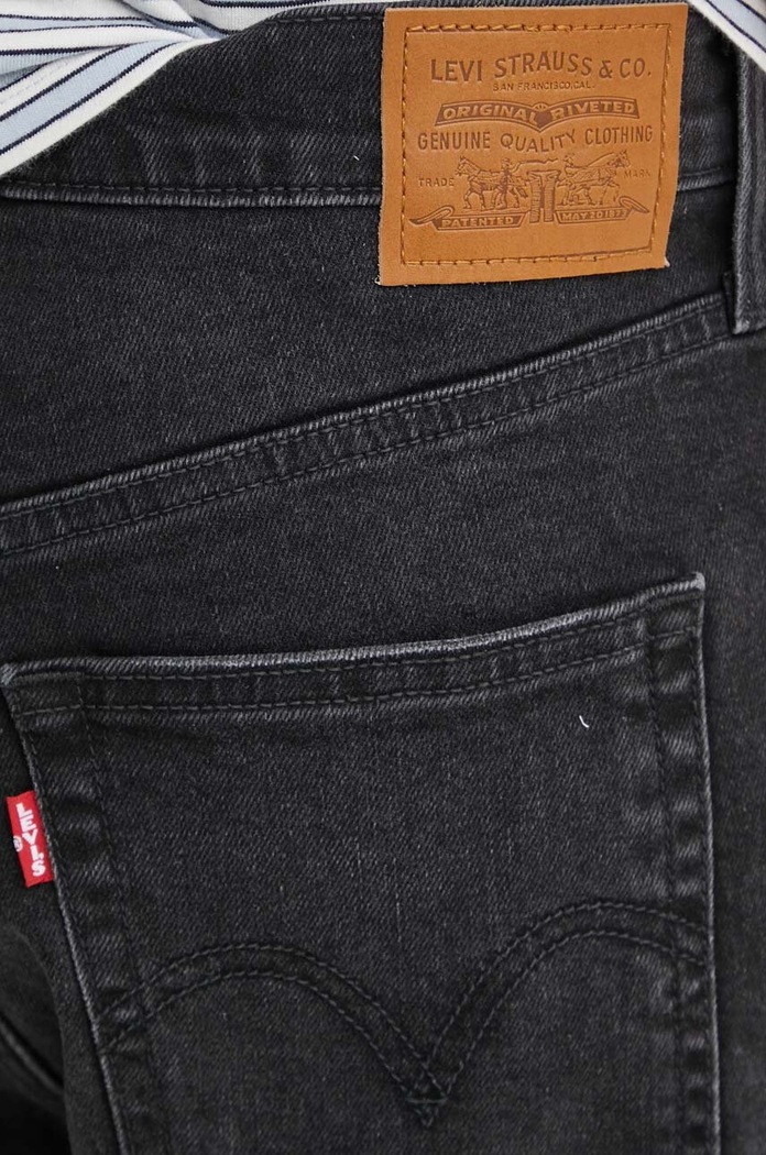 Τζιν σορτς Levi's BERMUDA SHORT μαύρο A8720