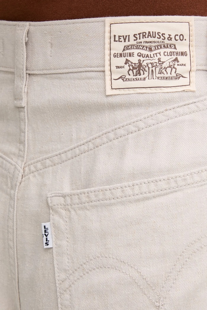 Levi's szorty damskie jeansowe HIGH BAGGY SHORT beżowy A9311