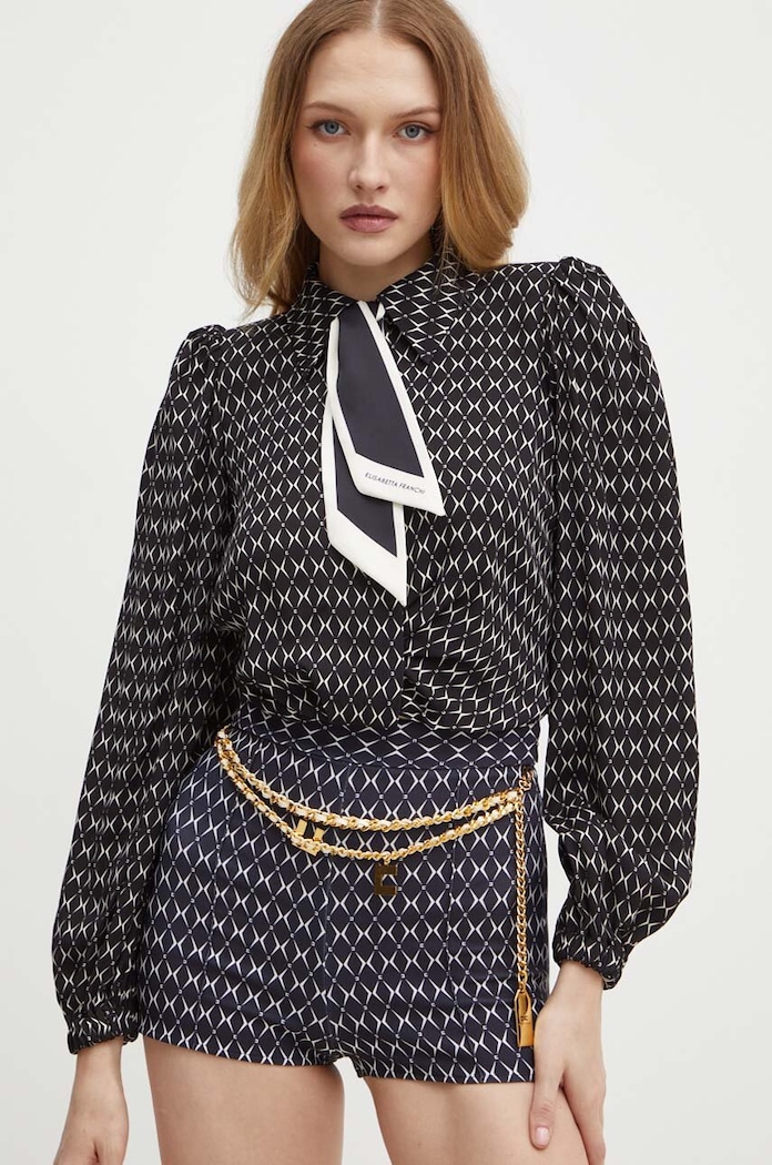 Kraťasy Elisabetta Franchi černá SHS0146E2
