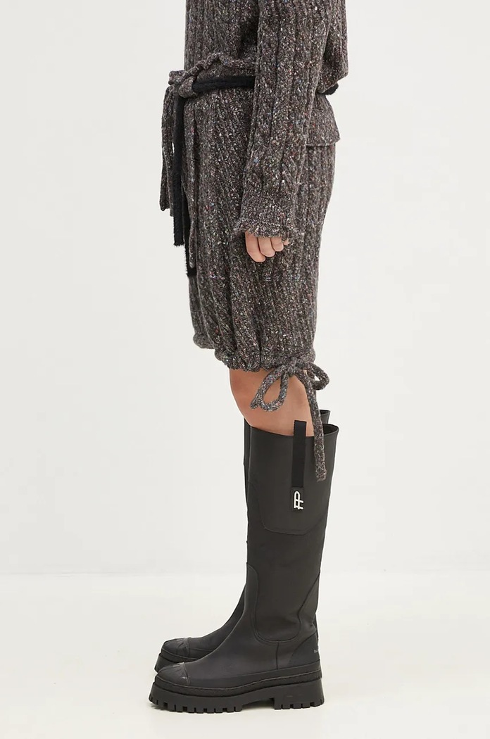 Σορτς από μείγμα μαλλιού Ottolinger Knit Shorts 1070801521 καφέ AW24