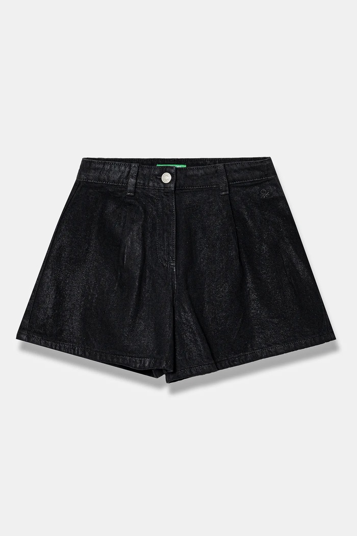 Τζιν σορτς United Colors of Benetton casual μαύρο 48UHC903D.G.Seasonal