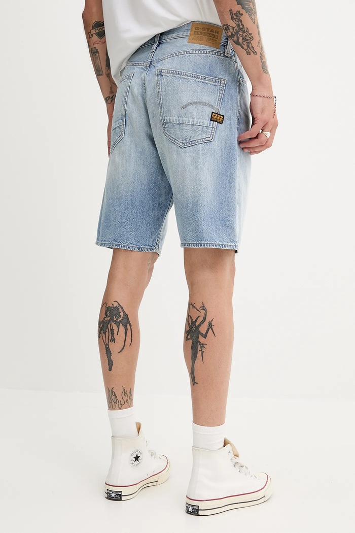 Odzież G-Star Raw szorty jeansowe D24411.D536 niebieski