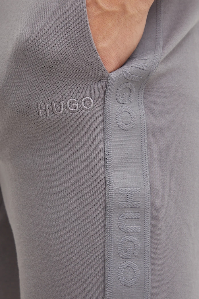 Homewear pamučne kratke hlače HUGO siva 50520492