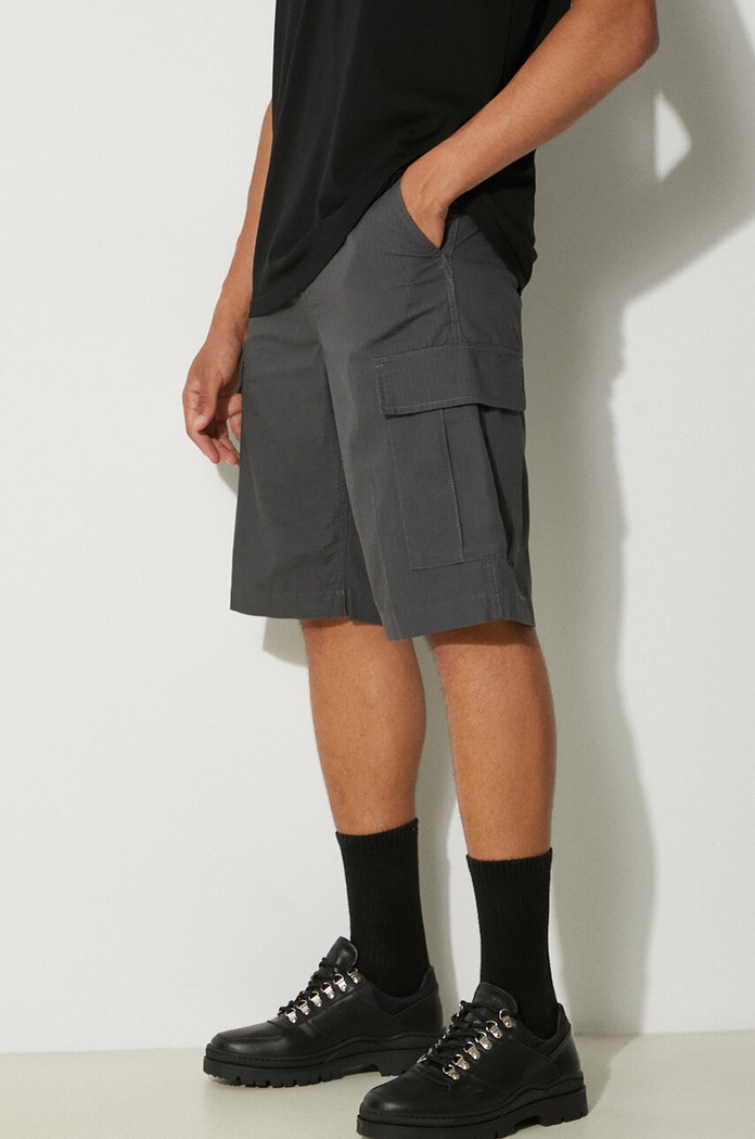 Carhartt WIP pantaloncini in cotone grigio I028246.8702
