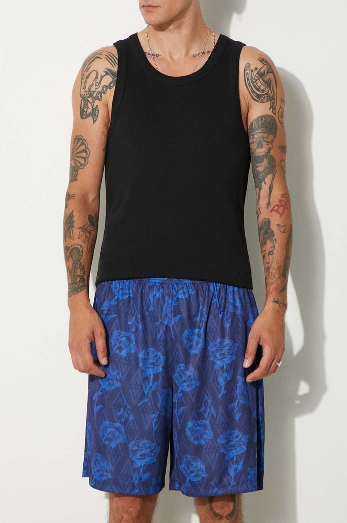 Aries shorts Aries x Umbro Roses Football Shorts all-over print blue UM30000.03