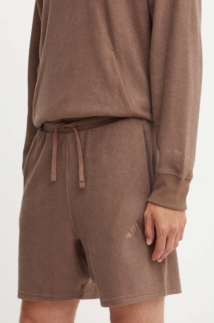 Σορτς adidas All SZN πλεκτό ύφασμα καφέ IY6580