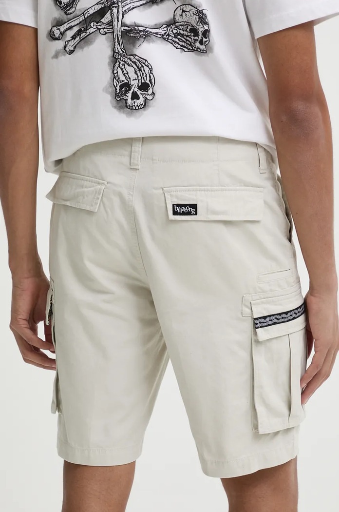 Дрехи Памучен къс панталон Billabong Otis Combat UBYWS00138 бежов