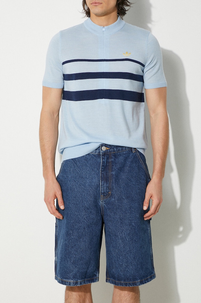 Τζιν σορτς ICECREAM Denim Carpenter Shorts βαμβάκι σκούρο μπλε IC24254