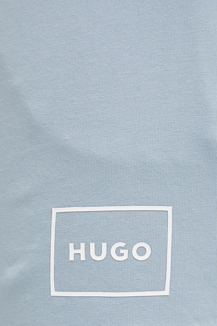 Îmbrăcăminte HUGO Pantaloni scurți de pijama bărbați cu bumbac Laze Shorts CW 50525247 albastru