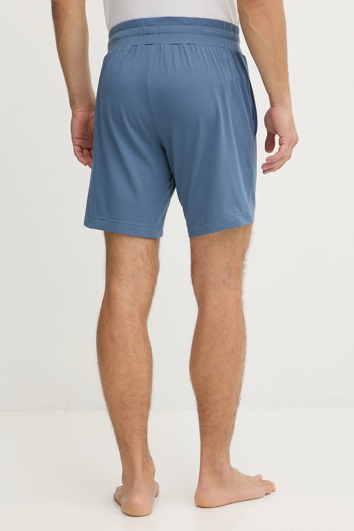 HUGO szorty piżamowe męskie z bawełną Laze Shorts CW 50525247 niebieski SS26