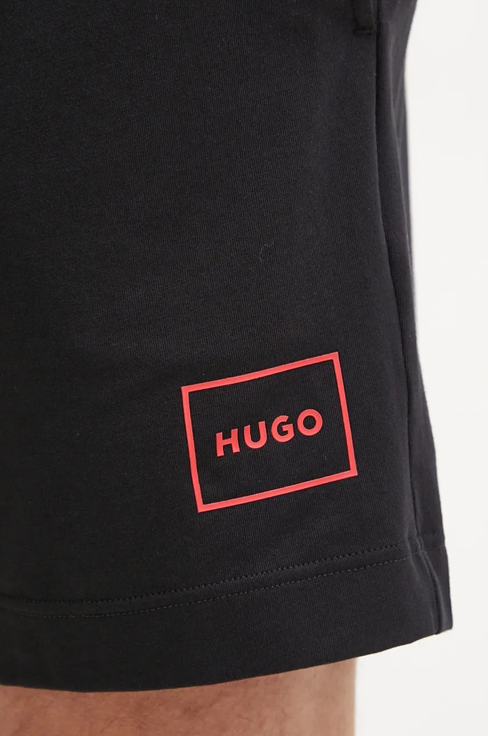 HUGO pyžamové šortky pánské s bavlnou Laze Shorts CW černá 50525247