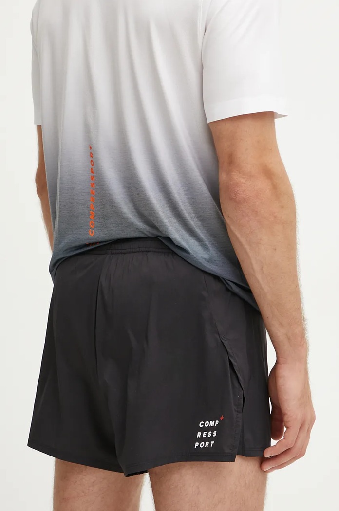 Дрехи Къс панталон за бягане Compressport Racing Split ASHM375 черен