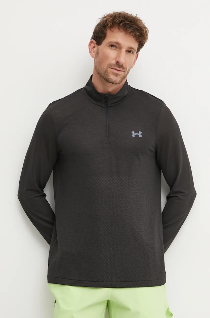 Joggingová mikina Under Armour Seamless Stride směs černá 1378168