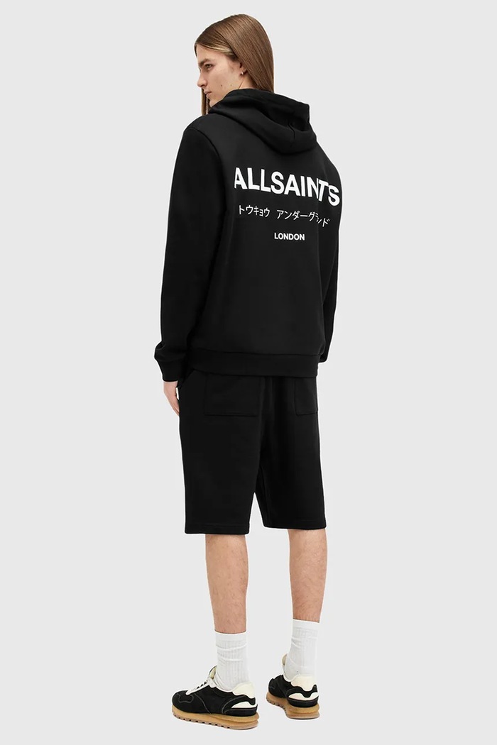 Памучен къс панталон AllSaints UNDRGRND SWEATSHORT M002TC