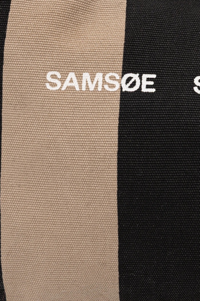 Хлопковая сумка Samsoe Samsoe SAFRINKA чёрный F24200050