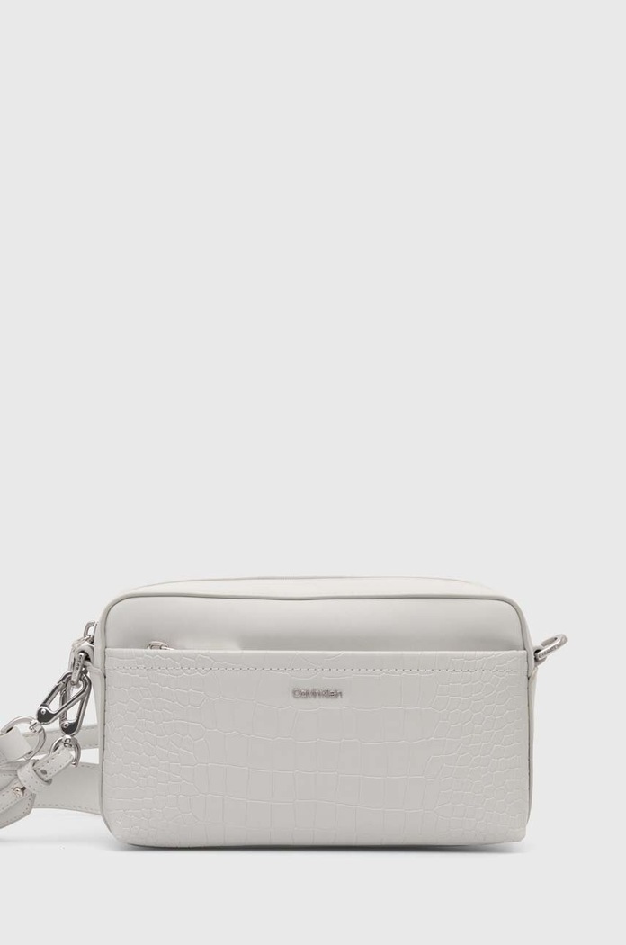 Calvin Klein torebka nie mieści A4 szary K60K612110