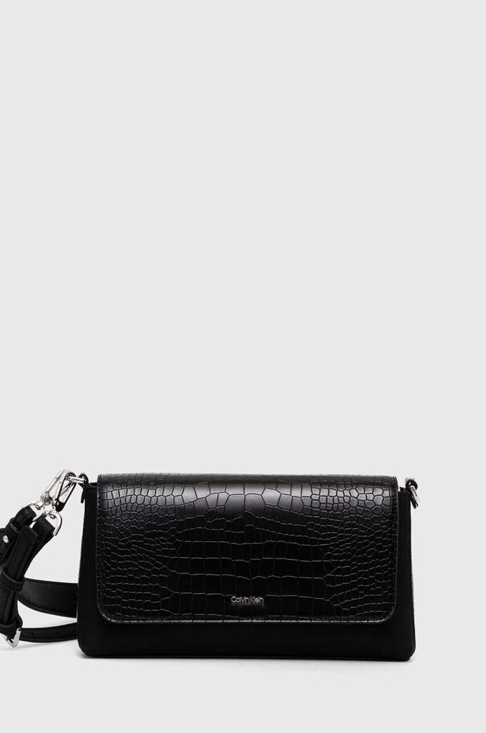 Calvin Klein torebka nie mieści A4 czarny K60K612111