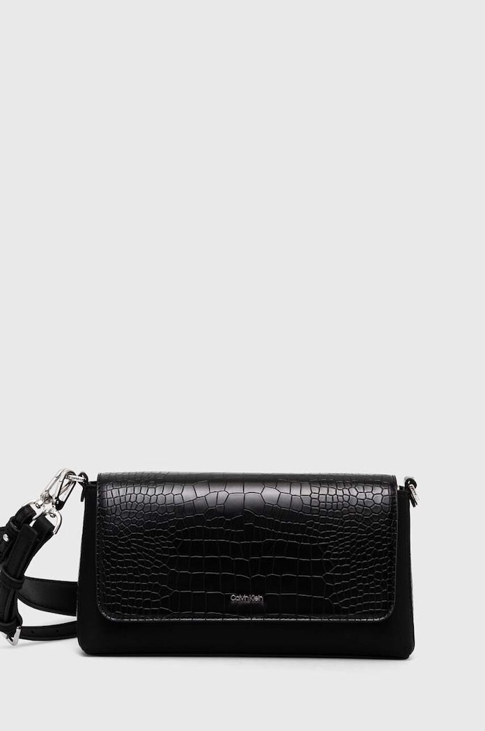 Calvin Klein torebka nie mieści A4 czarny K60K612111
