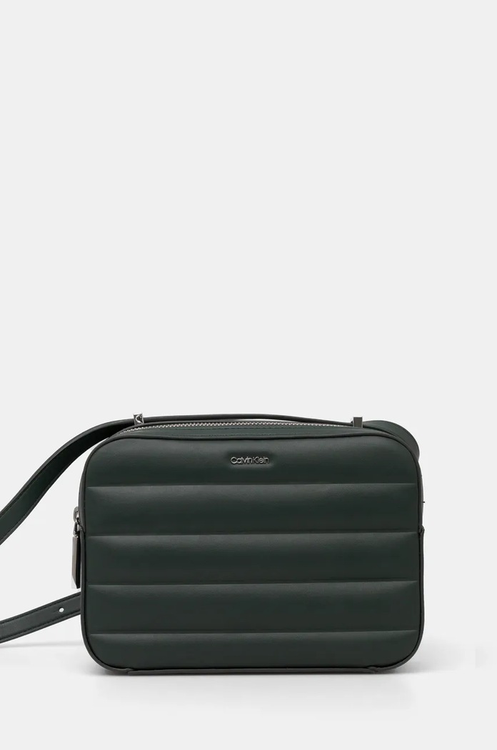 Calvin Klein torebka nie mieści A4 zielony K60K612114